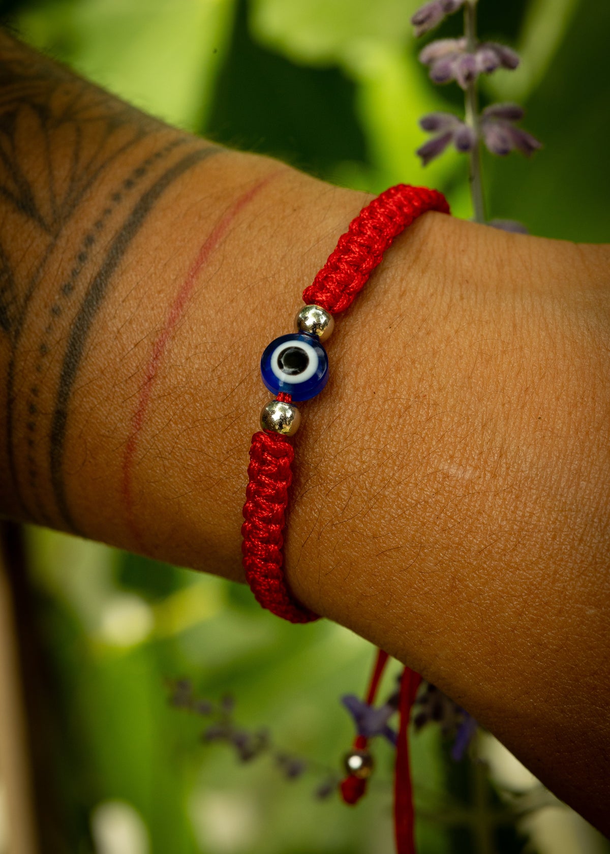 Red Protection Bracelet w/ evil eye