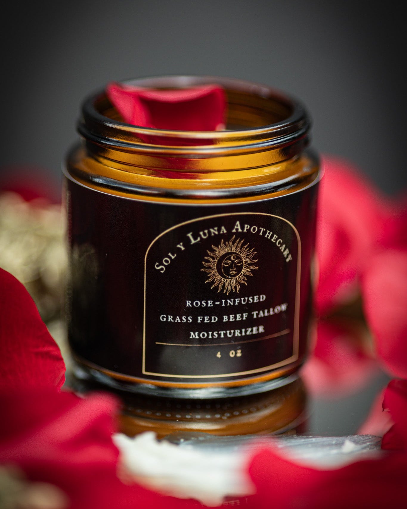 Rose Infused Grass Fed Beef Tallow Moisturizer