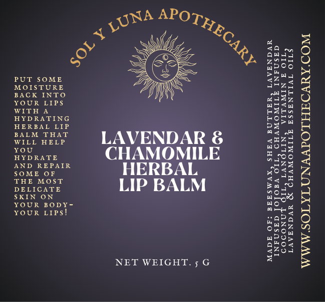 Lavendar Chamomile Herbal Lip Balm
