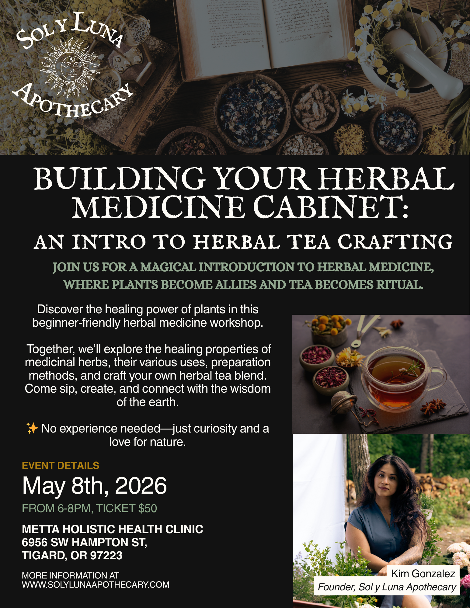 Building Your Herbal Medicine Cabinet: An intro to Herbal Tea Crafting